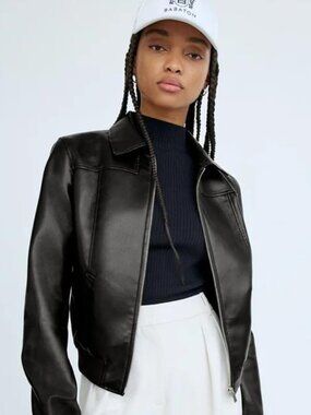 Aritzia Babaton ARC Leather Jacket